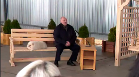 Фотофакт. Лукашенко на завалинке и чиновники в позе «ждунов»